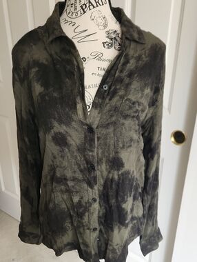 Rails Olive Black Top SZ S